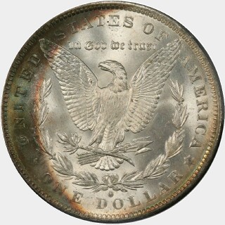1884-O  One Dollar reverse