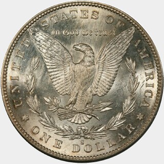 1884-S  One Dollar reverse