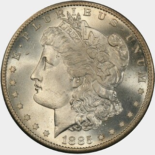 1885-S  One Dollar obverse