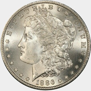 1886-S  One Dollar obverse