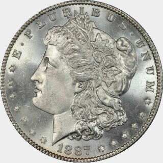 1887/6  One Dollar obverse