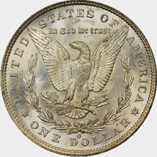 1887/6-O  One Dollar reverse