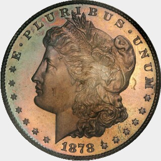 1878 Proof One Dollar obverse