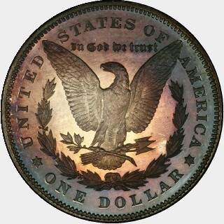 1878 Proof One Dollar reverse