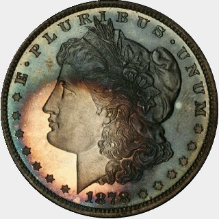 1878 Proof One Dollar obverse