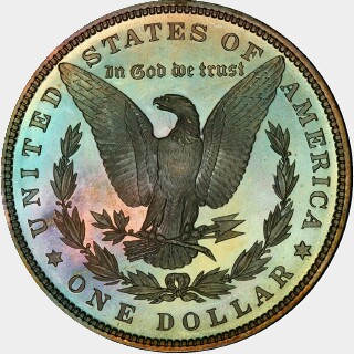 1882 Proof One Dollar reverse