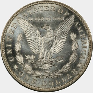 1921 Specimen One Dollar reverse