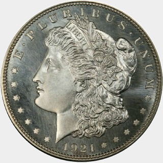 1921 Proof One Dollar obverse