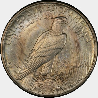 1921  One Dollar reverse
