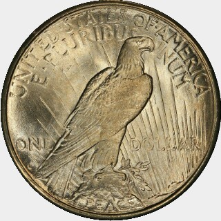 1922-S  One Dollar reverse