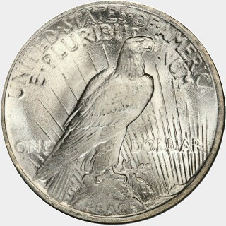 1923  One Dollar reverse