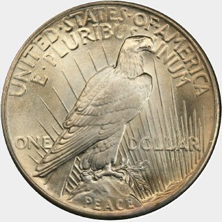 1925  One Dollar reverse