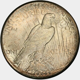 1927  One Dollar reverse