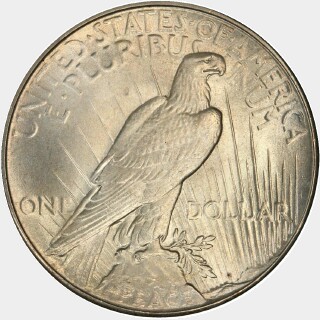 1934  One Dollar reverse