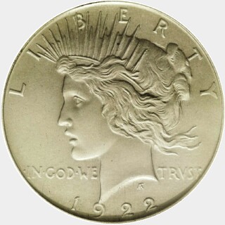 1922 Proof One Dollar obverse