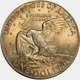 1971-D  One Dollar reverse