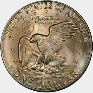 1972-D  One Dollar reverse