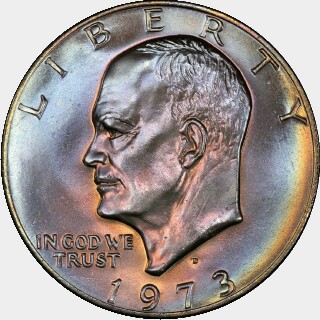 1973-D  One Dollar obverse