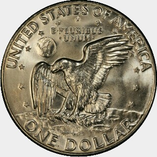 1974-D  One Dollar reverse