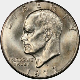1977-D  One Dollar obverse