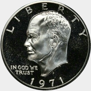 1971-S Proof One Dollar obverse