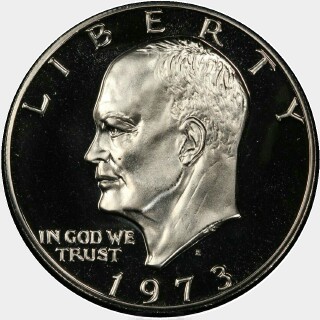 1973-S Proof One Dollar obverse