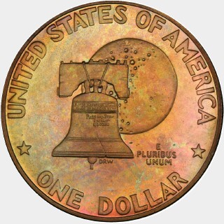 1976-S Proof One Dollar reverse