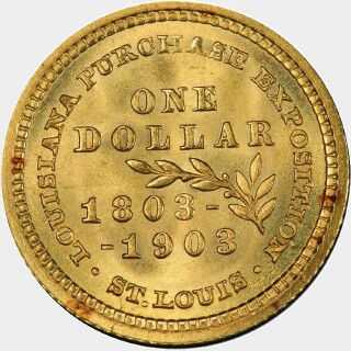 1903  One Dollar reverse
