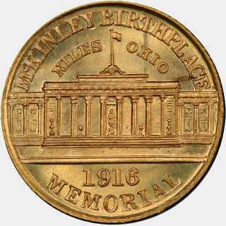 1916  One Dollar reverse