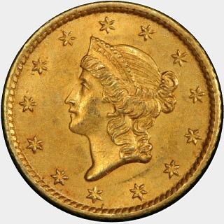 1850-O  One Dollar obverse