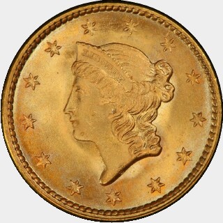 1851  One Dollar obverse