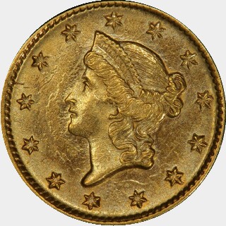 1852-D  One Dollar obverse