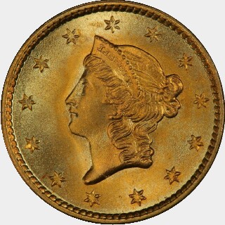 1853  One Dollar obverse