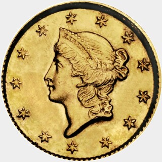 1854-D  One Dollar obverse