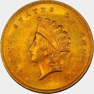 1855-O  One Dollar obverse