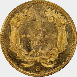 1856-S  One Dollar reverse