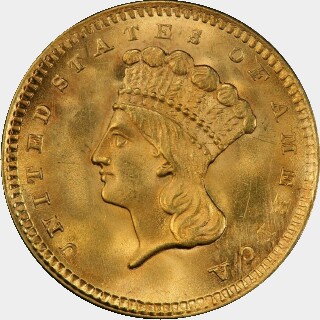 1856  One Dollar obverse
