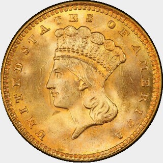 1861  One Dollar obverse