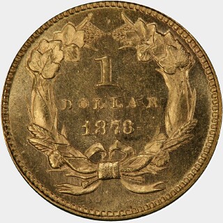 1873  One Dollar reverse