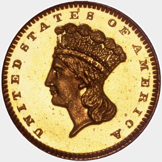 1873 Proof One Dollar obverse
