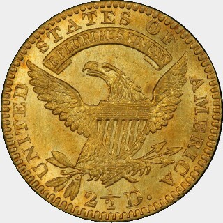 1827  Two and a Half Dollar reverse