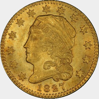 1827  Two and a Half Dollar obverse