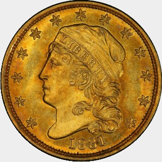 1831  Two and a Half Dollar obverse