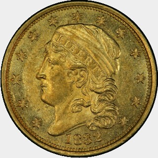 1832  Two and a Half Dollar obverse