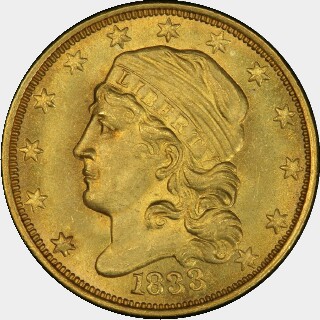 1833  Two and a Half Dollar obverse