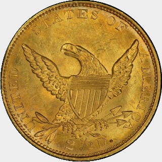 1834  Two and a Half Dollar reverse