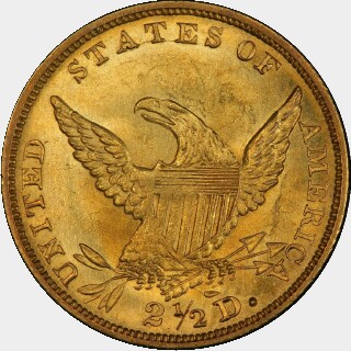 1835  Two and a Half Dollar reverse