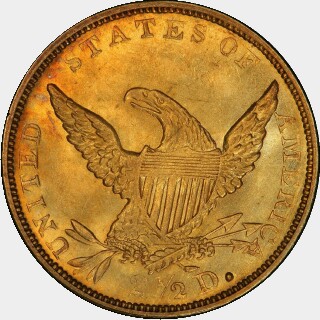 1836  Two and a Half Dollar reverse