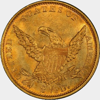 1837  Two and a Half Dollar reverse