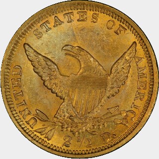 1839-D  Two and a Half Dollar reverse
